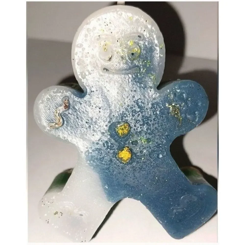Hand crafted limited edition Gingerbread man candle
